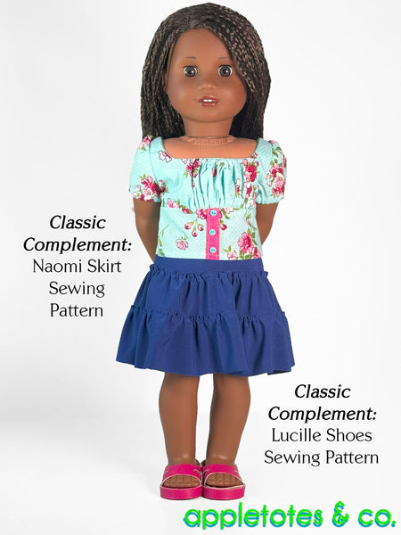 Sonali Top + Dress Combo 18 Inch Doll Sewing Pattern