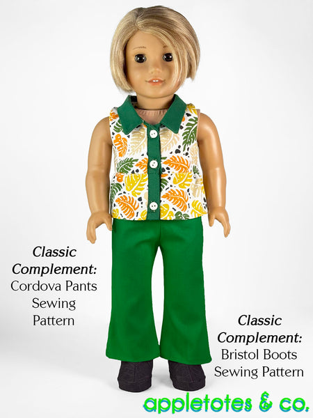 Sunny Day Dress + Top Combo 18 Inch Doll Sewing Pattern
