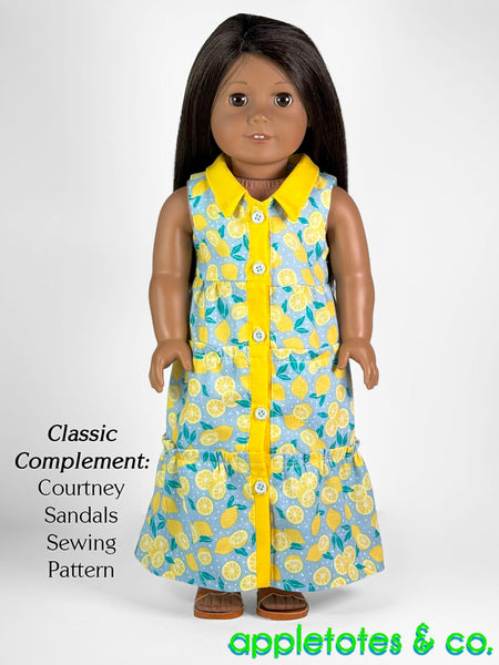 Sunny Day Dress + Top Combo 18 Inch Doll Sewing Pattern