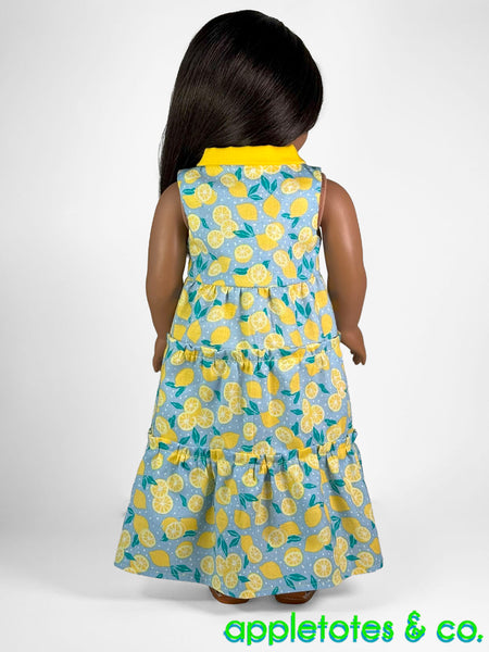 Sunny Day Dress + Top Combo 18 Inch Doll Sewing Pattern