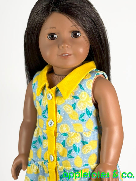 Sunny Day Dress + Top Combo 18 Inch Doll Sewing Pattern