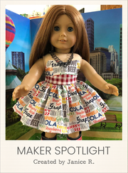 Customer-made Sunset Boulevard Outfit 18 Inch Doll Sewing Pattern