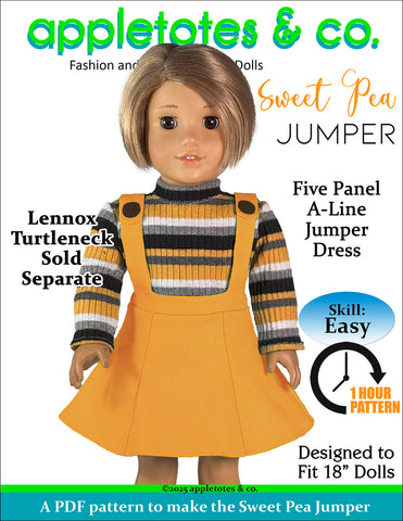 Sweet Pea Jumper 18 Inch Doll Sewing Pattern