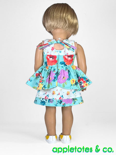 Tatiana Dress 18 Inch Doll Sewing Pattern