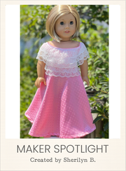 Customer-made Terra Gown 18 Inch Doll Sewing Pattern
