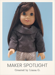 Customer-made Turtleneck Sweater Sewing Pattern for 18 Inch Dolls