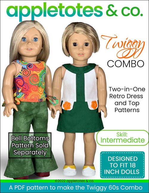 Twiggy Combo 18 Inch Doll Sewing Pattern
