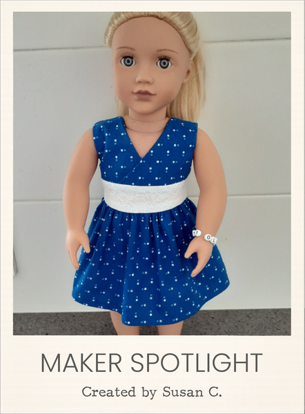 Tybee Island Dress 18 Inch Doll Sewing Pattern
