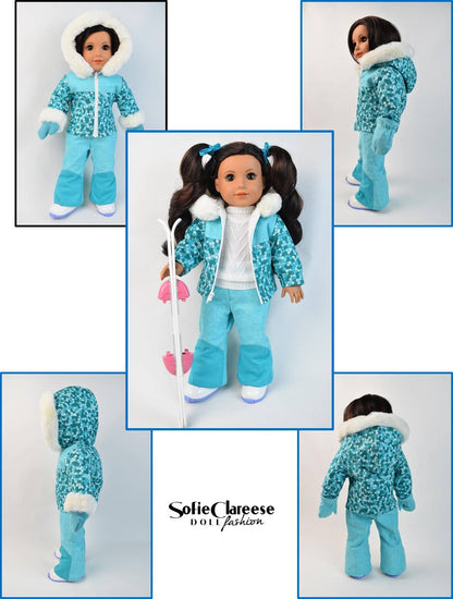 Sofie's Caldron Bay Resort Ski Outfit 18 Inch Doll Sewing Pattern