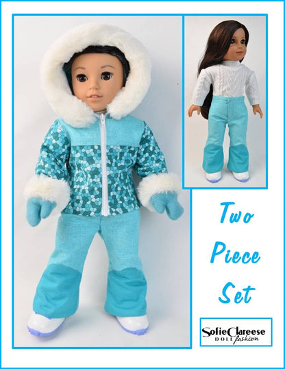Sofie's Caldron Bay Resort Ski Outfit 18 Inch Doll Sewing Pattern