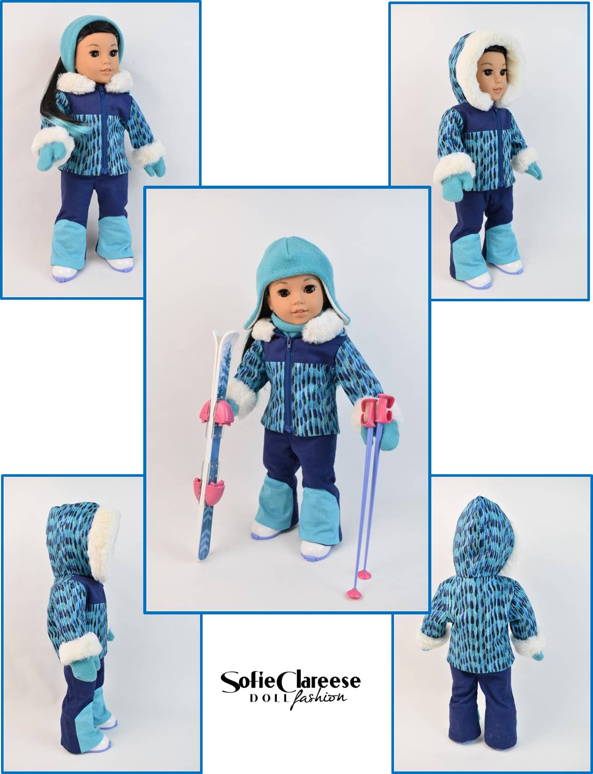 Sofie's Caldron Bay Resort Ski Outfit 18 Inch Doll Sewing Pattern