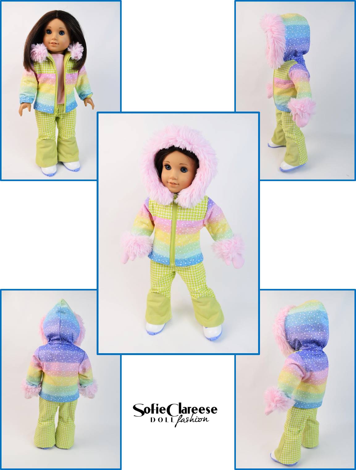 Sofie's Caldron Bay Resort Ski Outfit 18 Inch Doll Sewing Pattern