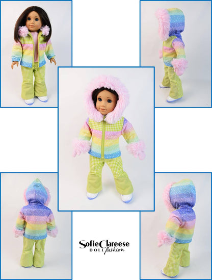 Sofie's Caldron Bay Resort Ski Outfit 18 Inch Doll Sewing Pattern