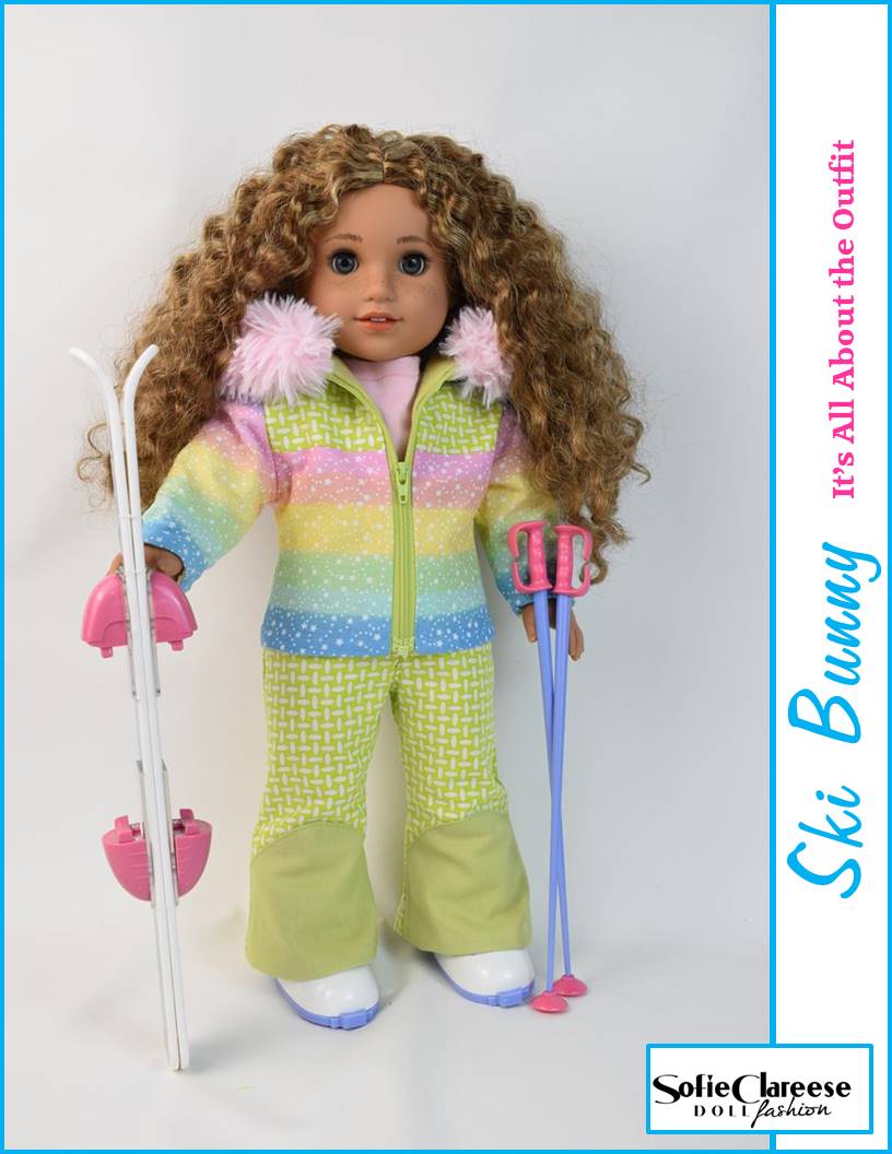 Sofie's Caldron Bay Resort Ski Outfit 18 Inch Doll Sewing Pattern