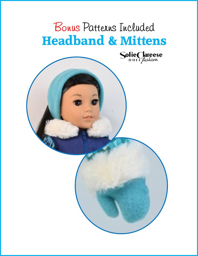 Sofie's Caldron Bay Resort Ski Outfit 18 Inch Doll Sewing Pattern