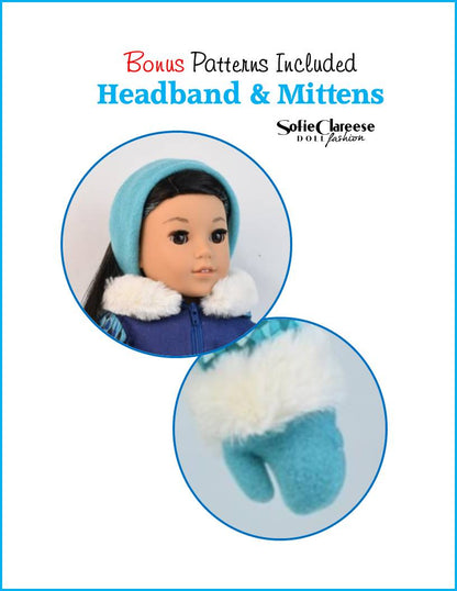 Sofie's Caldron Bay Resort Ski Outfit 18 Inch Doll Sewing Pattern