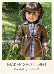Customer-made Yorktown Coat 18 Inch Doll Sewing Pattern