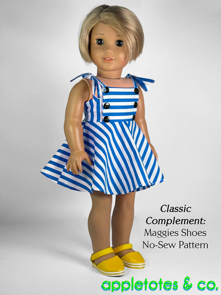 Ziya Dress 18 Inch Doll Sewing Pattern