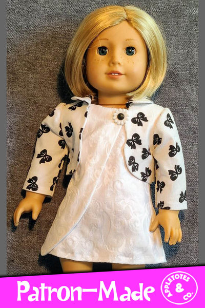 Penelope Dress Sewing Pattern for 18 Inch Dolls