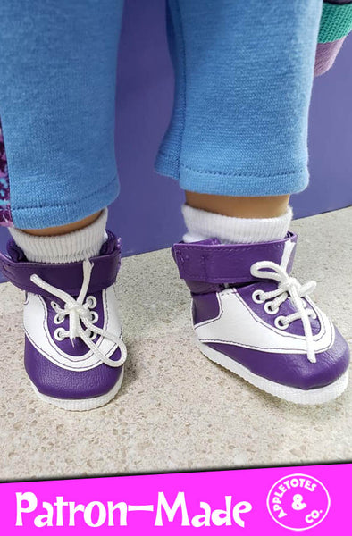 80s Hightop Sneakers 18 Inch Doll Sewing Pattern