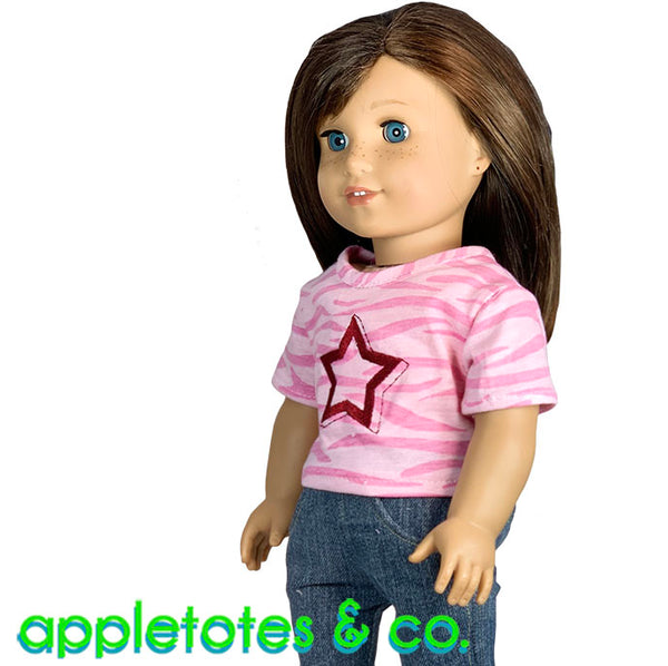 3D Star Machine Embroidery File for 18 Inch Dolls