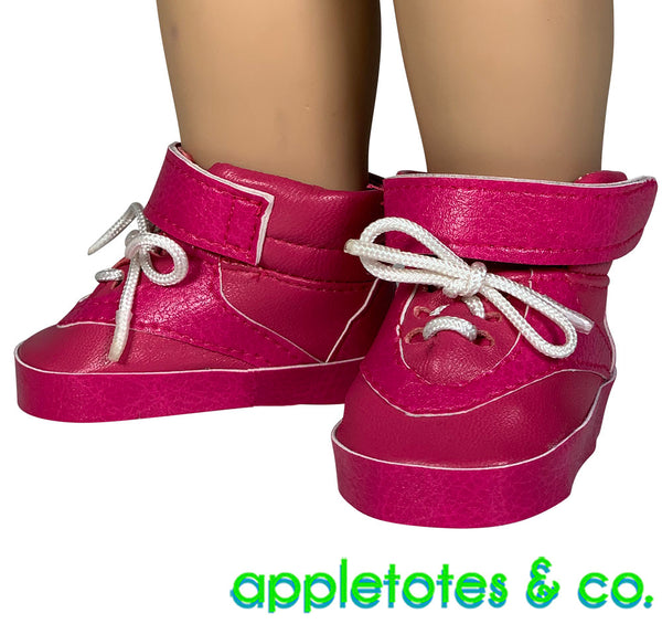 80s High Top Sneakers 18 Inch Doll Sewing Pattern - SVG Files Included