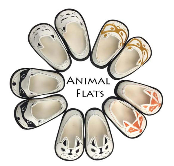 Animal Flats Collection ITH Embroidery Patterns for 14.5" Dolls