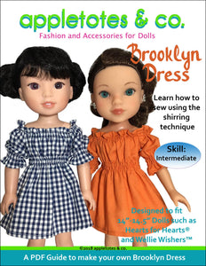 Brooklyn Dress Sewing Pattern for 14" Dolls