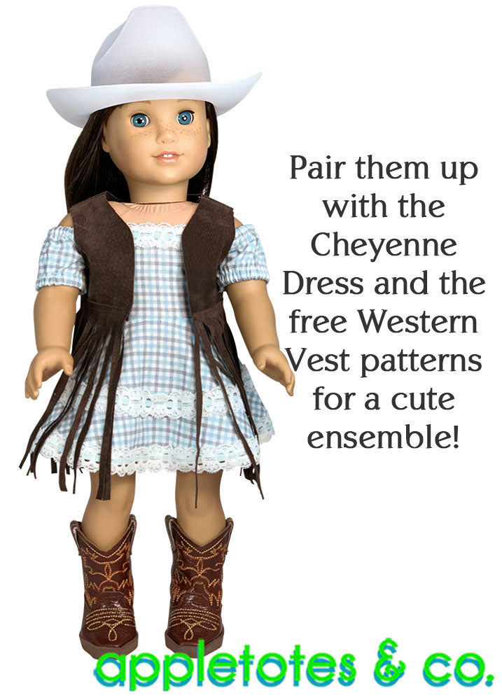 Carson Cowboy Boots ITH Embroidery Patterns for 18