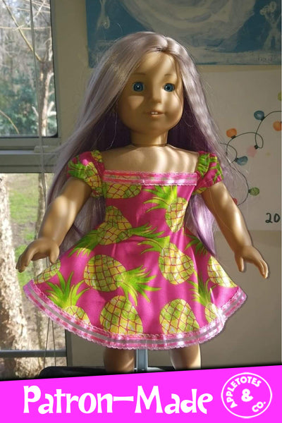 Cheyenne Dress Sewing Pattern for 18 Inch Dolls