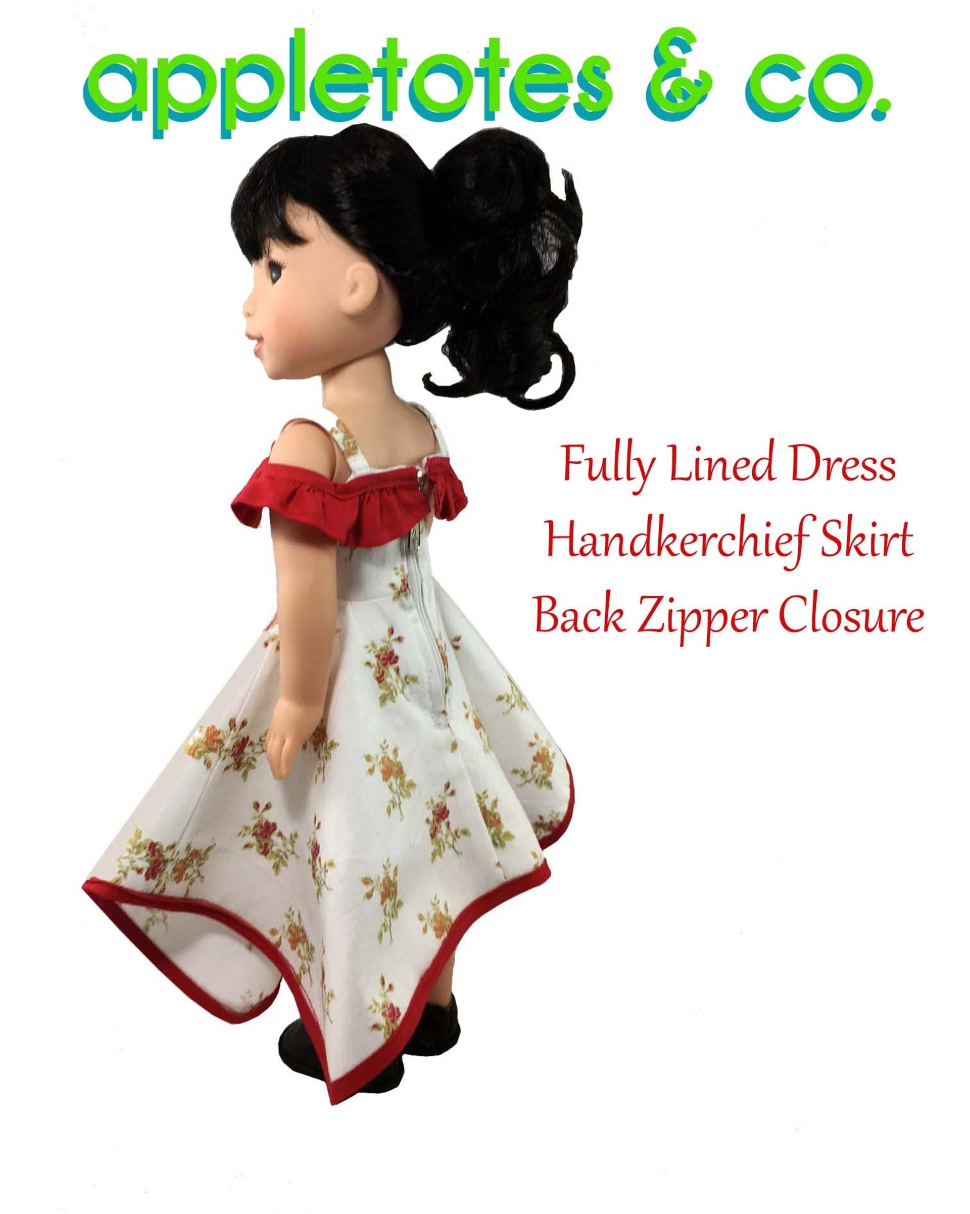 Cold shoulder handkerchief dress top