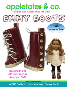 Emmy Boots Sewing Pattern for 18" Dolls