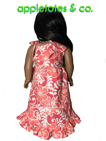Kala Hawaiian Dress Sewing Pattern for 18" Dolls