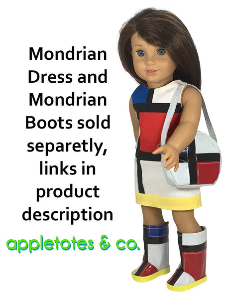 Mondrian Boots Sewing Pattern for 18" Dolls
