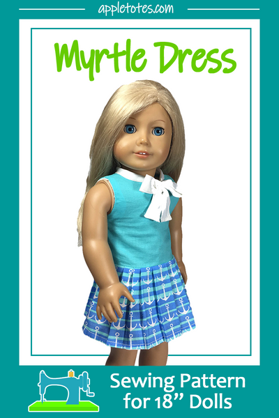 Myrtle Dress Sewing Pattern for 18 Inch Dolls