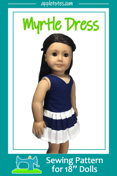 Myrtle Dress Sewing Pattern for 18 Inch Dolls