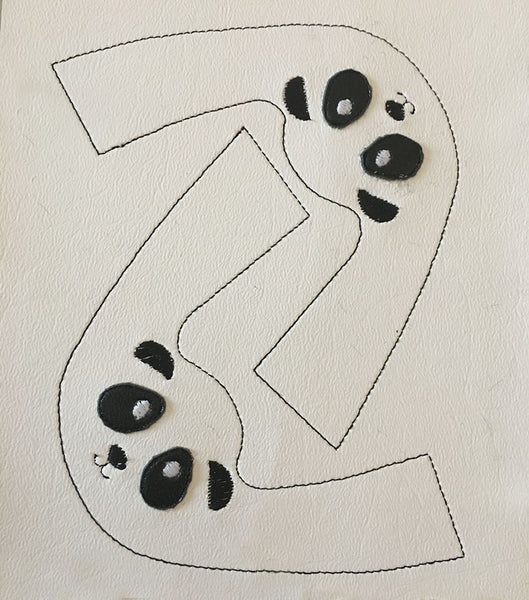 Panda Animal Flat Embroidery Kit Pack