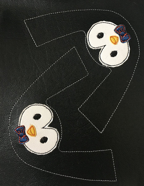 Penguin Animal Flat Embroidery Kit Pack
