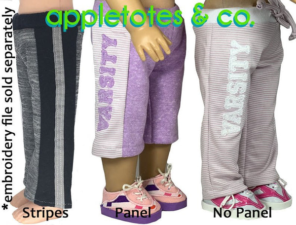 Performance Pants Sewing Pattern for 18" Dolls