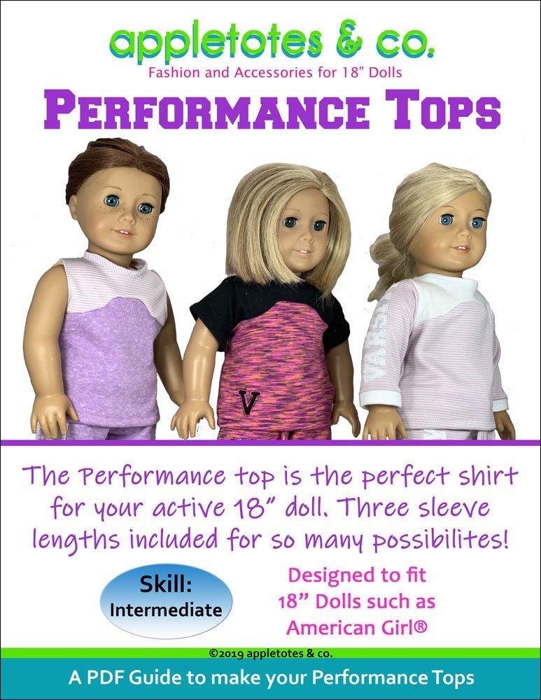 Performance Top Sewing Pattern for 18 Inch Dolls