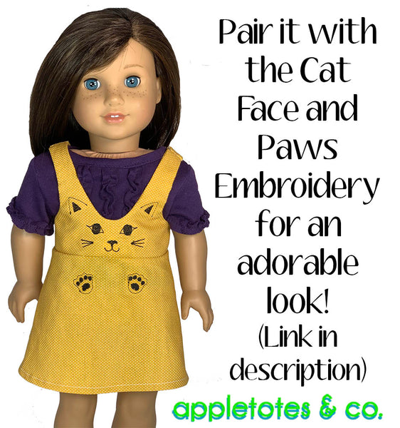 Playhouse Jumper Sewing Pattern for 18 Inch Dolls