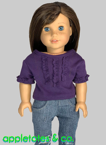 Ruffle Blouse Sewing Pattern for 18 Inch Dolls