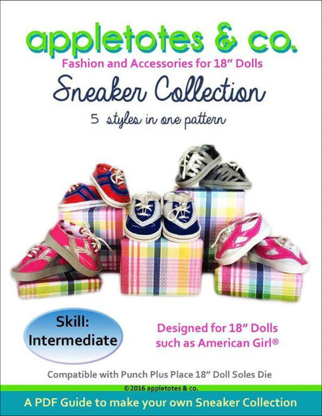 Sneaker Collection Sewing Patterns for 18" Dolls