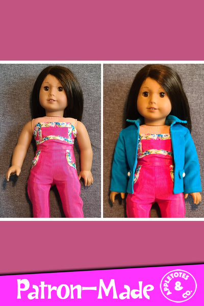 Sunset Boulevard Outfit 18 Inch Doll Sewing Pattern