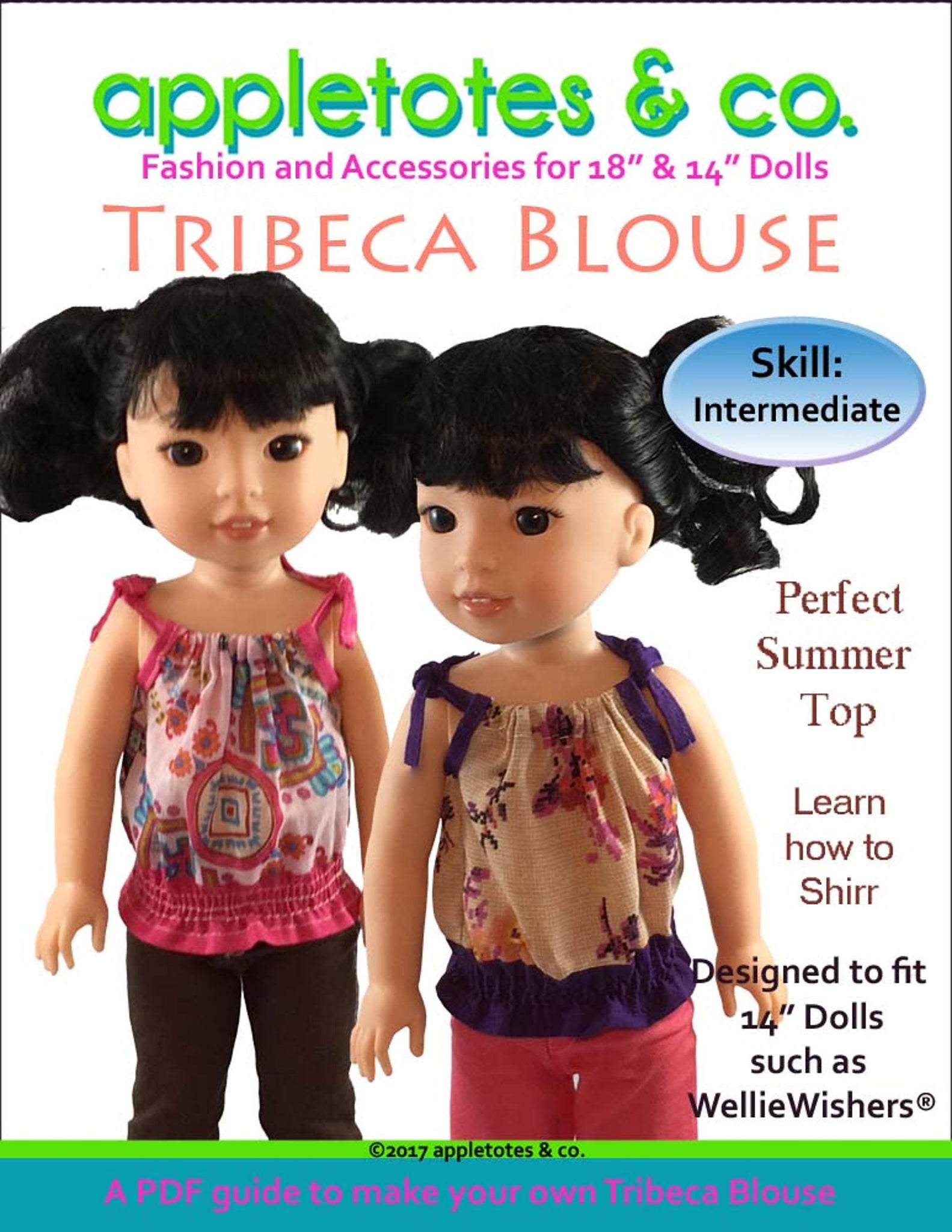 Tribeca Blouse Sewing Pattern for 14.5" Dolls