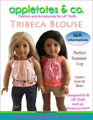 Tribeca Blouse Sewing Pattern for 18" Dolls