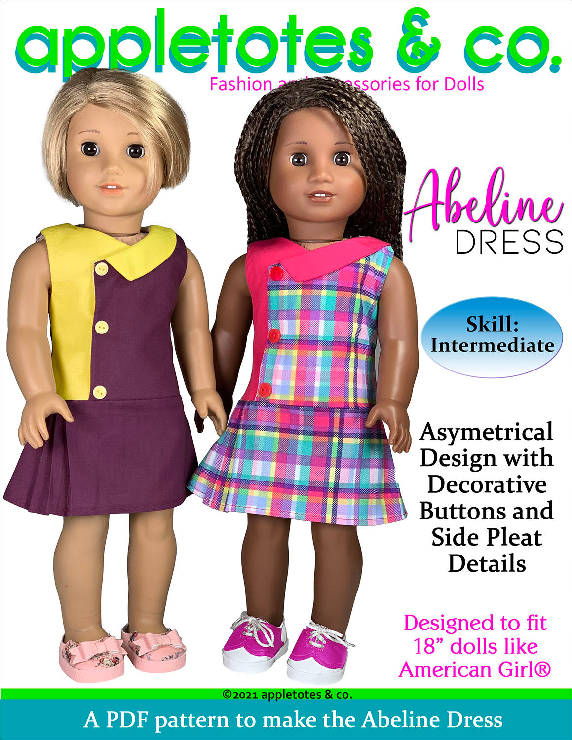 Abeline Dress 18 Inch Doll Sewing Pattern