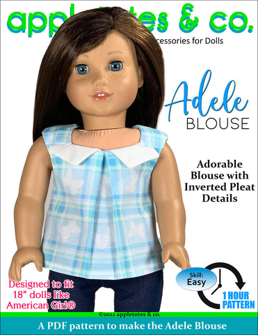 Adele Blouse 18 Inch Doll Sewing Pattern