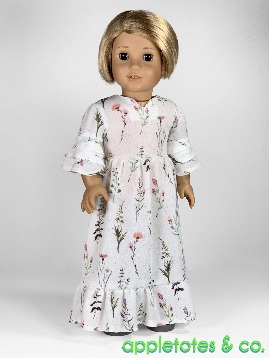 Amanda Dress 18 Inch Doll Sewing Pattern – Appletotes & Co.