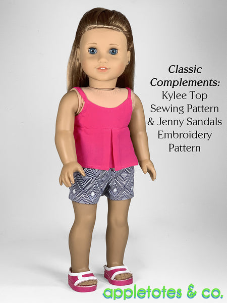 Anna Shorts 18 Inch Doll Sewing Pattern